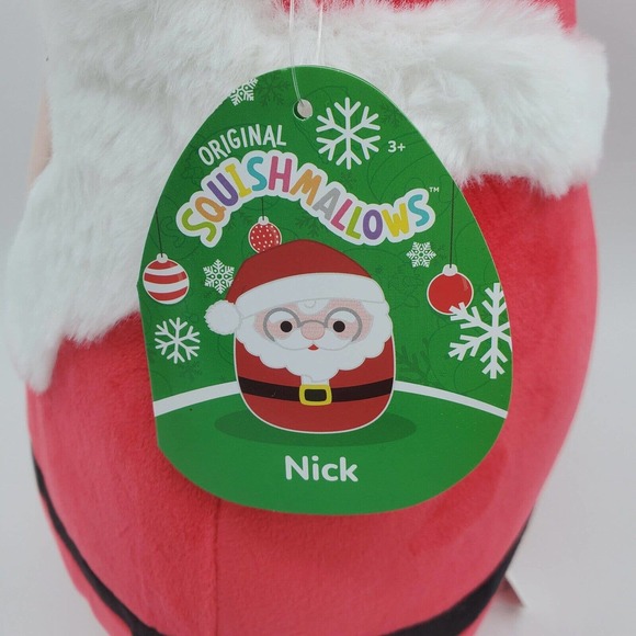NWT Squishmallow 14” Santa Claus Nick Christmas Stuffed Plush Kellytoy 2022 - Picture 3 of 5